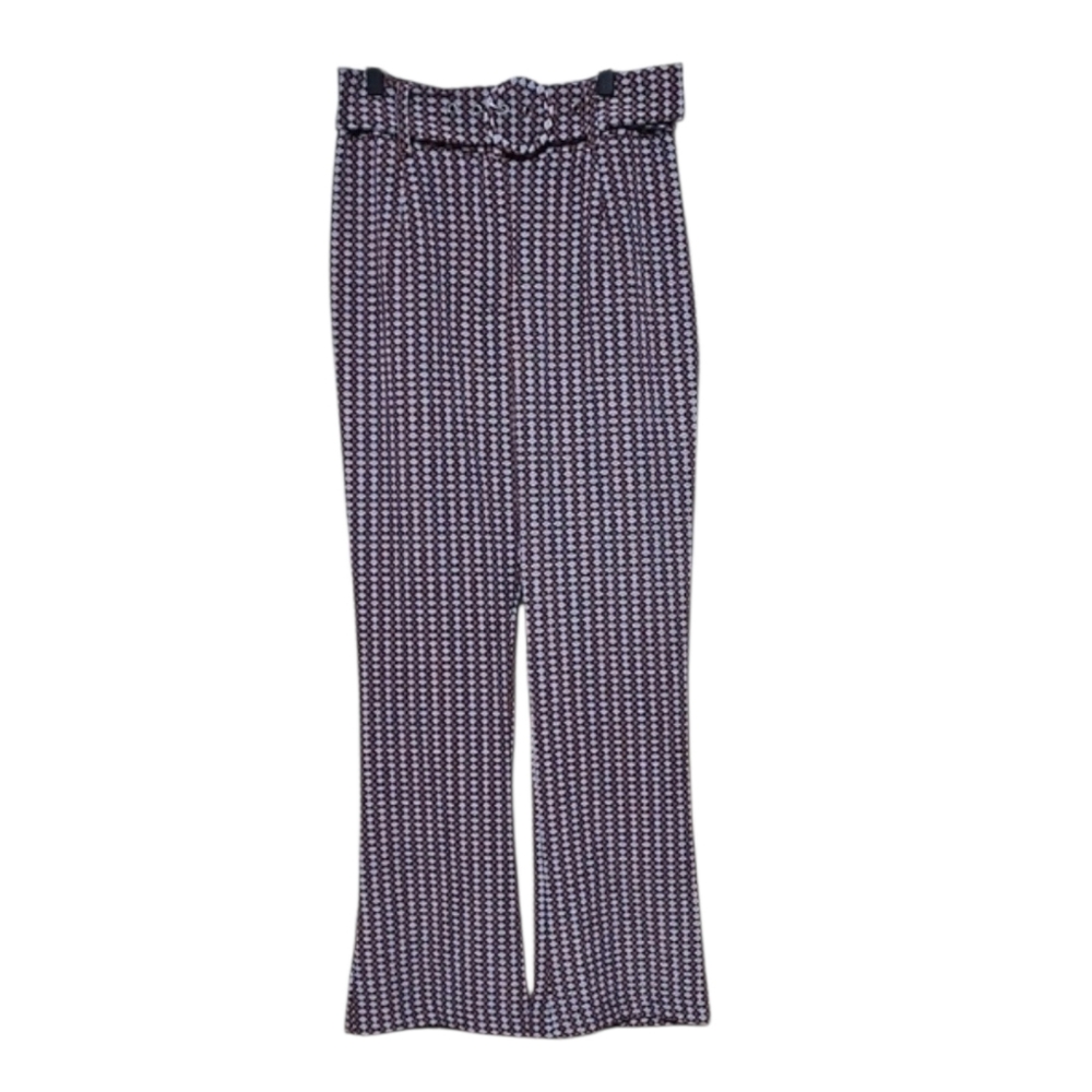 Elegant Patterned Flare Pants